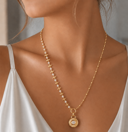 VİP 14K Işıltı Kolye