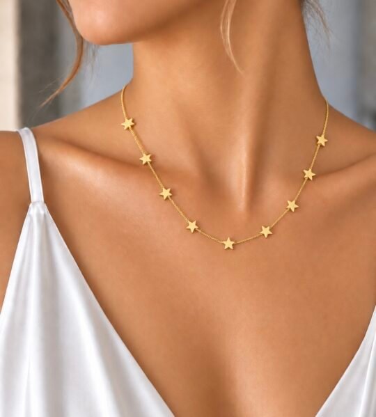 VİP 14K Star Kolye