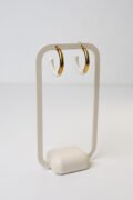 Gold & White Vintage Küpe