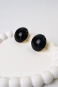 Siyah Bombe Vintage Küpe
