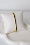 Gold Siyah İnci Model Bileklik