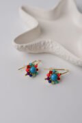 VİP Colorful Flower Küpe