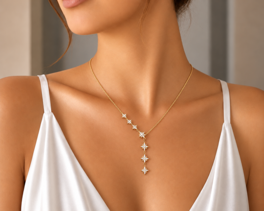 VİP 14K Özel Seri Starline Kolye