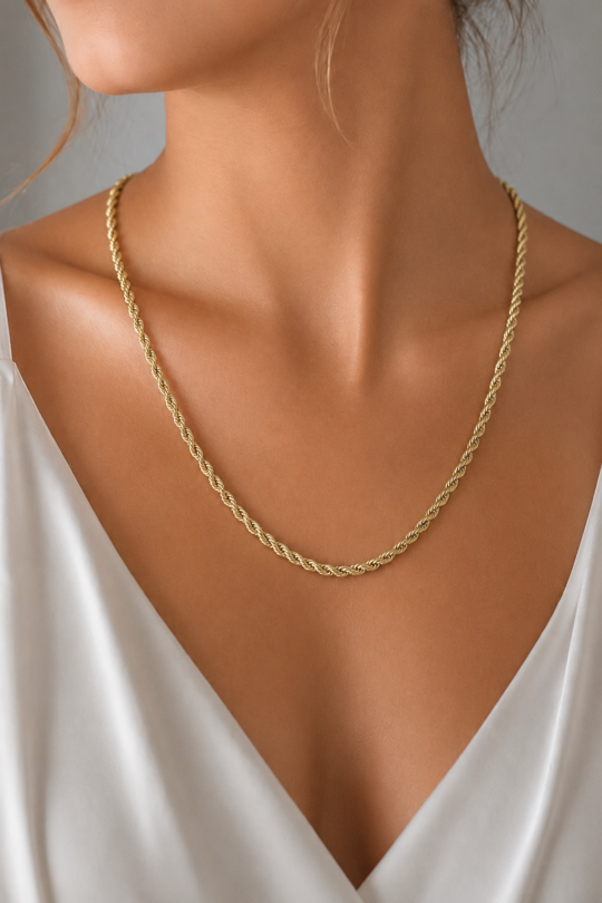 VİP 14K 60 Cm Burgu Kolye