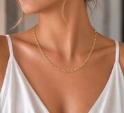 14K İnce 45 Cm Ataç Kolye