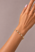 VİP 14K Geometrik Taşlı Bileklik