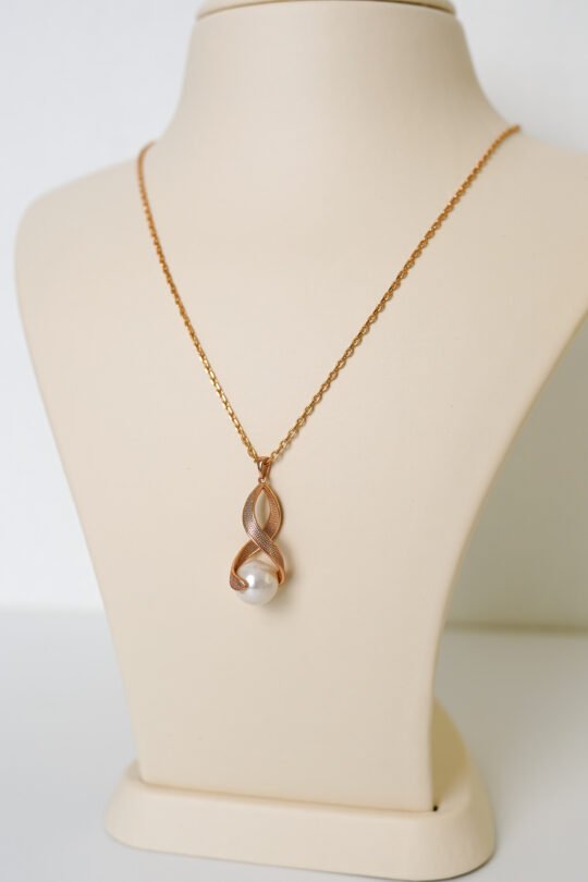 Vip Rose İnci Detaylı Sonsuz Kolye