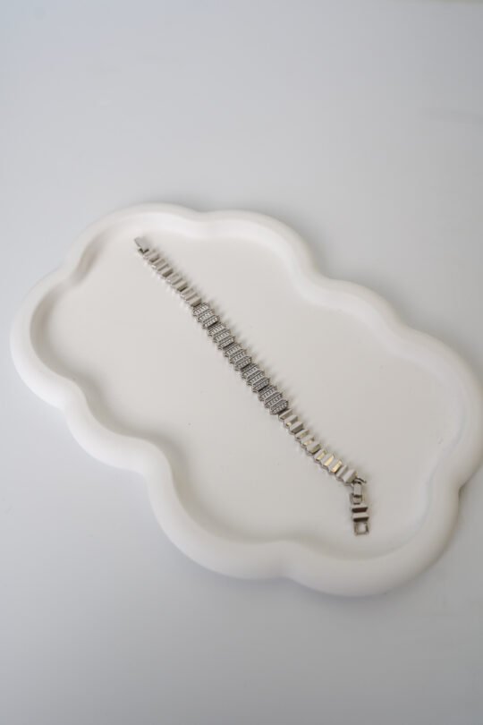 VİP Silver Zikzak Model Bileklik