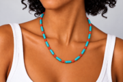 Mercan Boncuklu Choker Kolye